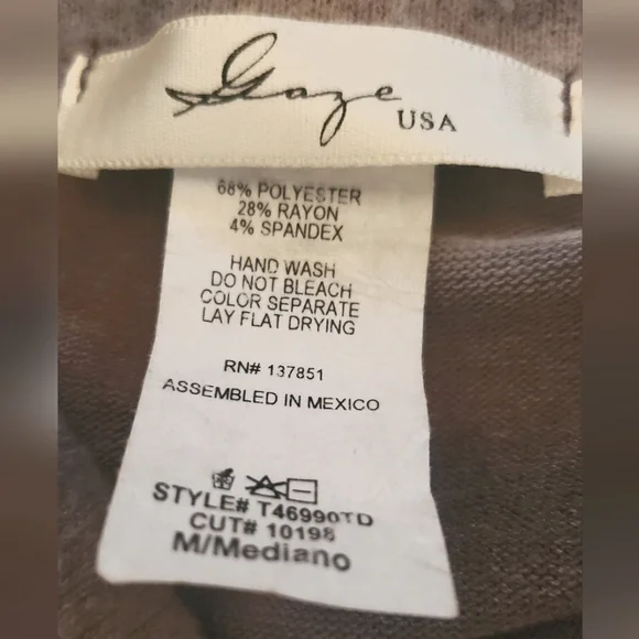 GAZE - SIZE M - TOP - pullover sweater- tie-dye print - Picture 3 of 5